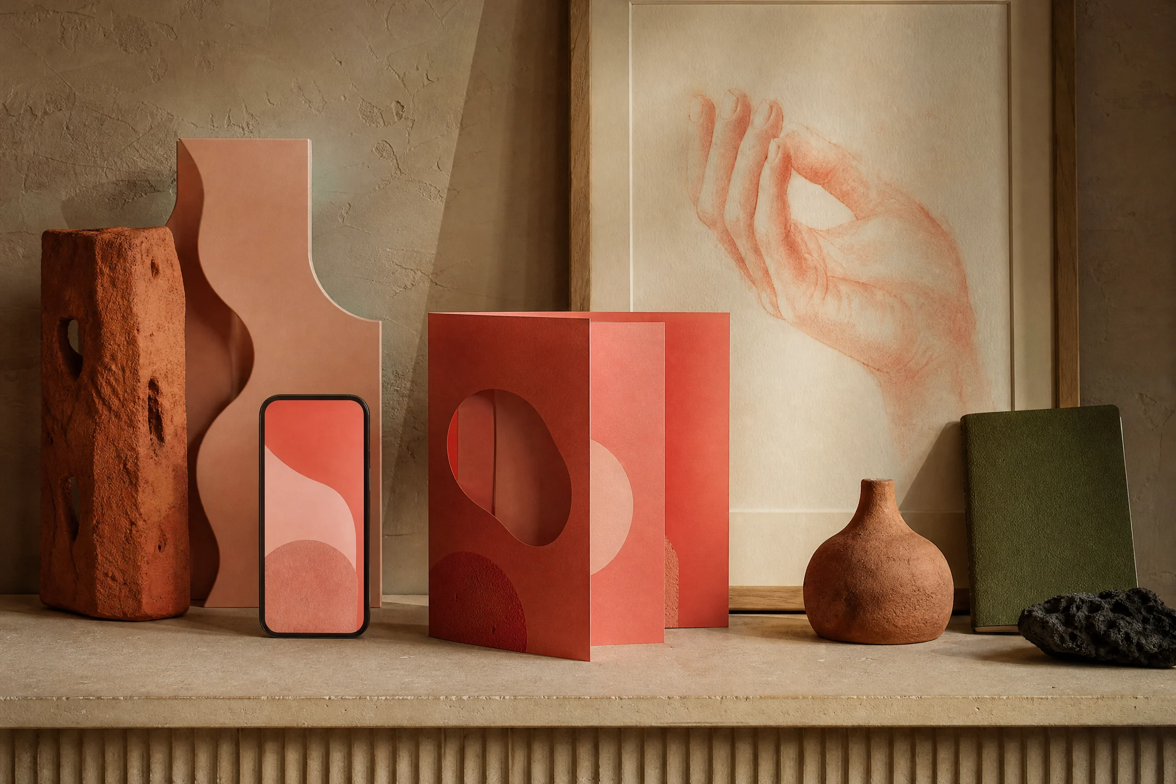 Physical mobile product objects on a shelf